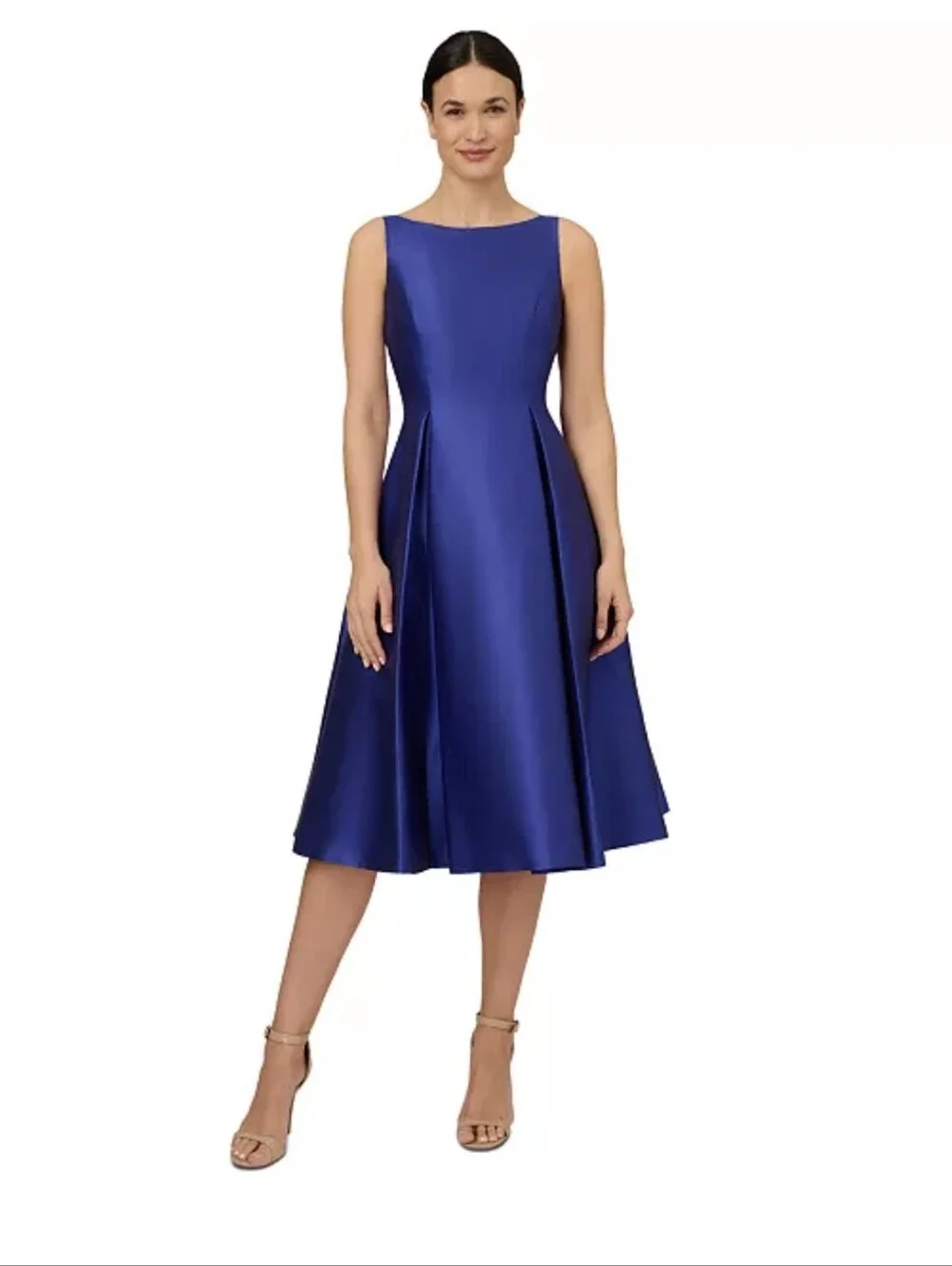 NWT Adrianna Papell Sleeveless Tea Length Dress Women's Size 2